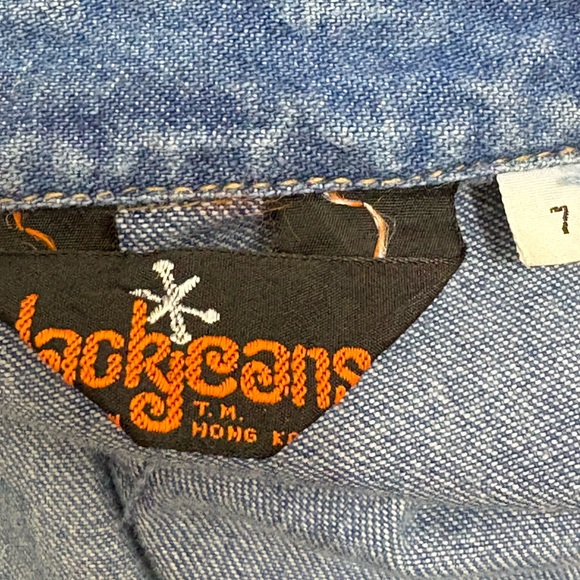 Vintage Jack Jeans Denim Snap Front Shirt Dress | Size 7 - Picture 10 of 11